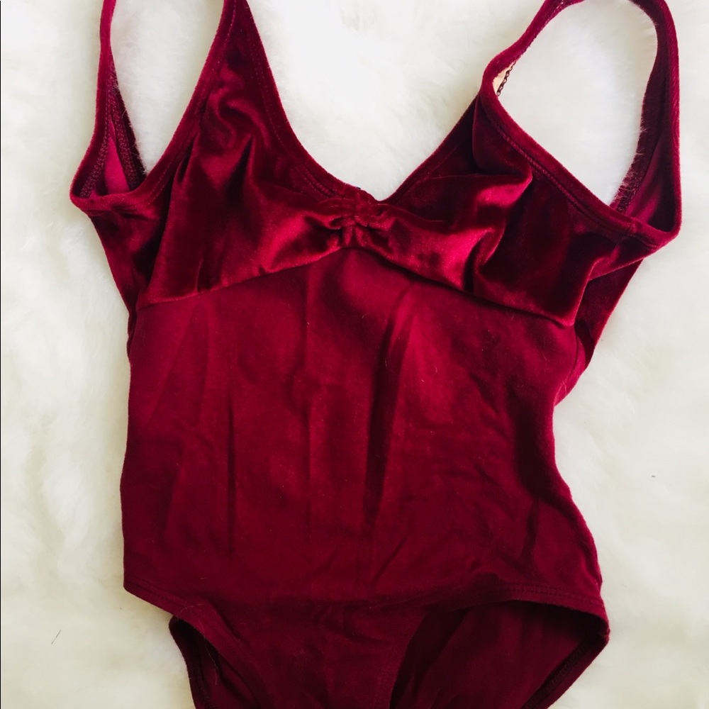 Natalie Dancewear burgundy leotard